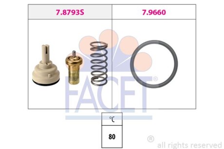 Термостат VW Touran 1.4 tsi ecofuel (10-15) (7.8793) - FACET 78793