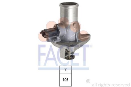 Термостат, охолоджувальна рідина Made in Italy - OE Equivalent - FACET 7.8860