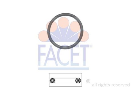 Ущільнення, корпус термостата Made in Italy - OE Equivalent - FACET 7.9576