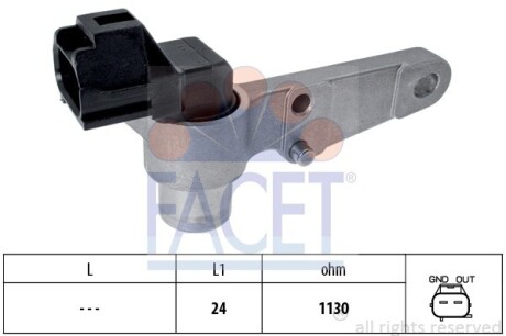 Датчик оборотов коленвала Toyota Camry 2.2 (sxv20_) (96-01) (9.0264) - (1930003010, 1930074010, 9008019010) FACET 90264 (фото 1)