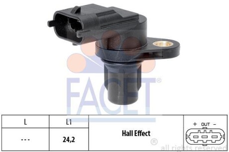 Датчик, положение распределительного вала - (393002A000) FACET 9.0556