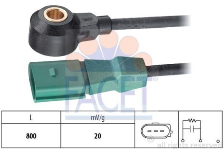 Датчик детонации - (07D905377) FACET 9.3060