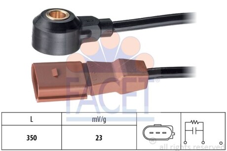 Датчик детонації Vw Bora 1.6 (98-05) (9.3118) - FACET 93118