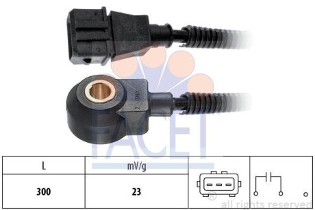 Датчик детонації Made in Italy - OE Equivalent - FACET 9.3122