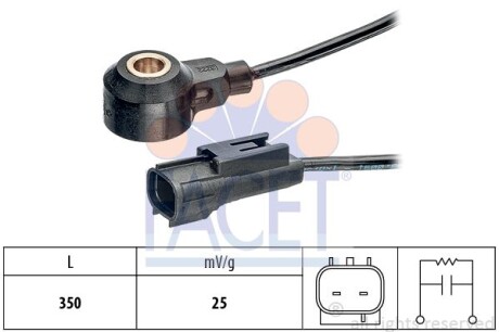 Датчик детонации Opel Agila 1.2 (08-) (9.3222) - FACET 93222