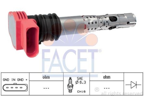 Катушка зажигания - FACET 9.6336