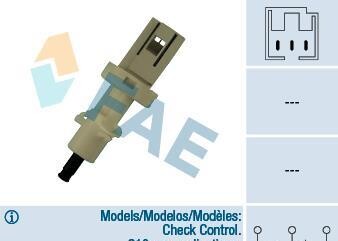 Выключатель фонаря сигнала торможения, Выключатель, привод сцепления (Tempomat) - (453432, 7627401, 46530958) FAE 24410