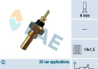 Датчик, температура охлаждающей жидкости - FAE 32330