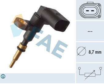 Датчик темпер. охолодж.рідини - (04E919501B, 04L919501) FAE 33895