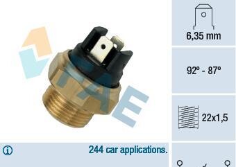 Термовыключатель, вентилятор радиатора - FAE 37310
