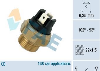 Термовыключатель, вентилятор радиатора - FAE 37410