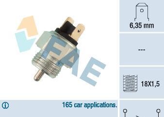 Выключатель, фара заднего хода - (014919361, 0149415211, 084941521) FAE 40310