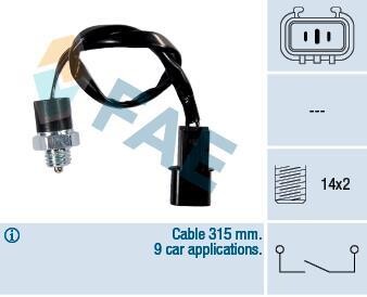 Выключатель, фара заднего хода - FAE 40897