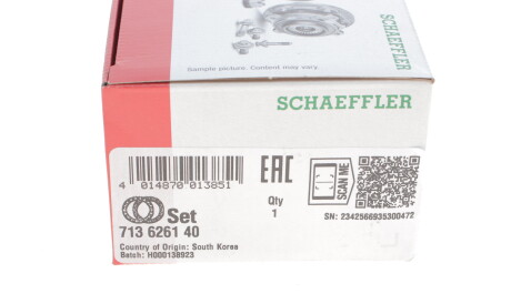 Фото 3 - Підшипник маточини FAG 713 6261 40 (713626140)