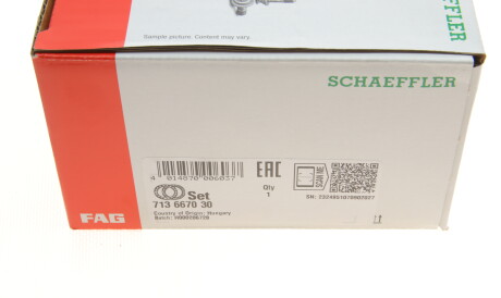 Фото 3 - Підшипник маточини FAG 713 6670 30 (713667030)