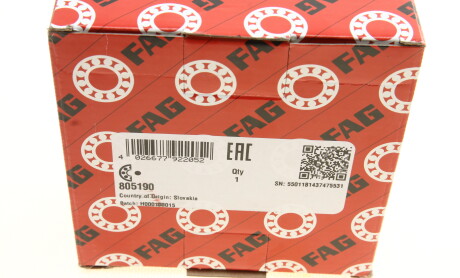 Фото 5 - Підшипник маточини FAG 805190