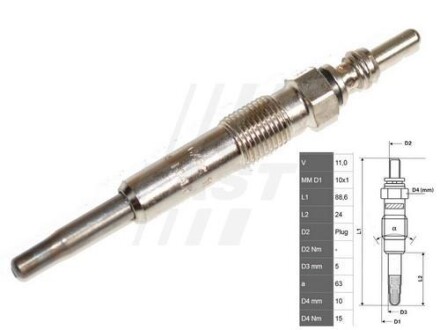 Свічка розжарювання - FAST FT82726