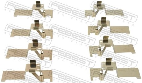 Комплект приладдя, накладка дискового гальма - FEBEST 0103ACV40F