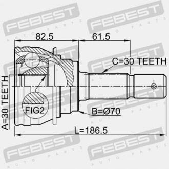 Фото 2 - ШРКШ FEBEST 0110-067 (0110067)