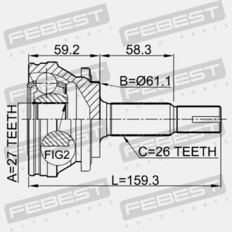 Фото 2 - ШРКШ FEBEST 0110-ACA30