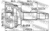 Миниатюра изображения 2 - ШРУС FEBEST 0110ZRE144A48