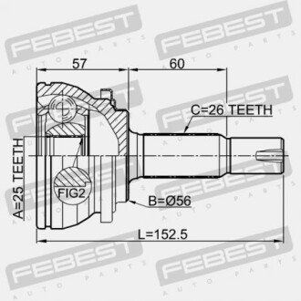 Фото 2 - ШРКШ FEBEST 0110-ZVW30 (0110ZVW30)