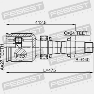 Фото 2 - ШРУС FEBEST 0111-ACA38RH (0111ACA38RH)