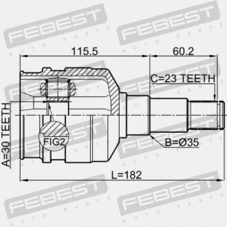 Фото 2 - ШРКШ FEBEST 0111-GRX125LH