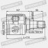 ШРУС ВНУТРЕННИЙ ЛЕВЫЙ 27x50x24 - (430400W030, 0443808130) FEBEST 0111-GSV40LH (фото 2)