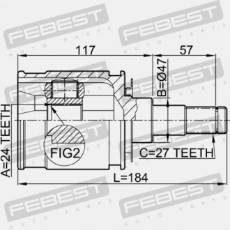 Фото 2 - ШРУС FEBEST 0111KDJ95
