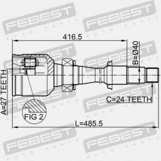 Фото 2 - ШРКШ FEBEST 0111-MCV30RH (0111MCV30RH)