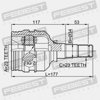 Фото 2 - ШРКШ FEBEST 0111-ZZE120 (0111ZZE120)