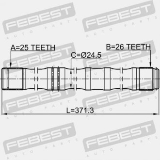 Фото 2 - Напіввісь FEBEST 0112AZT251LH