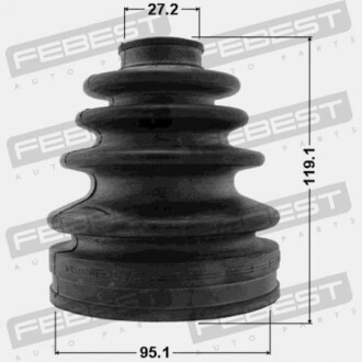 Фото 2 - Пыльник ШРУС FEBEST 0115-2UZFE (01152UZFE)