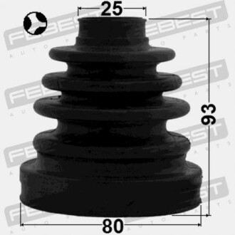 Фото 2 - Пильовик ШРКШ FEBEST 0115-AZT251TRH (0115AZT251TRH)