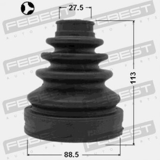 Фото 2 - Пильовик ШРКШ FEBEST 0115-GRJ120T (0115GRJ120T)