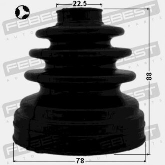 Фото 2 - Пыльник ШРУС FEBEST 0115-ZNRRHT (0115ZNRRHT)