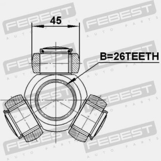 Фото 2 - ШРКШ FEBEST 0116AGV10
