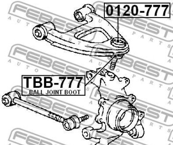 Фото 2 - Шарова опора FEBEST 0120777