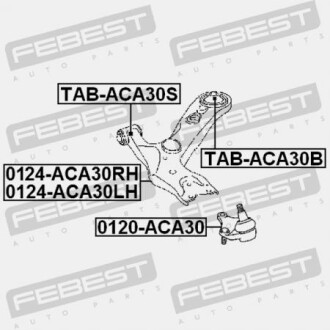 Фото 2 - Шарова опора FEBEST 0120-ACA30 (0120ACA30)