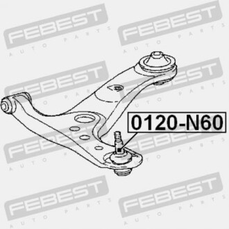 Фото 2 - Шарова опора FEBEST 0120-N60 (0120N60)