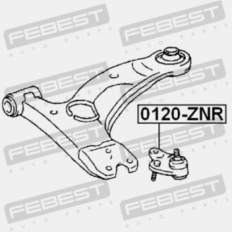Фото 2 - Шаровая опора FEBEST 0120-ZNR