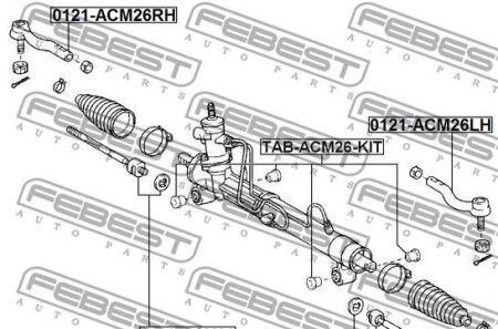 Фото 2 - Рулевой наконечник FEBEST 0121-ACM26LH (0121ACM26LH)