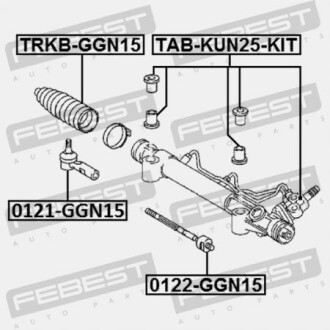 Фото 2 - Рулевой наконечник FEBEST 0121-GGN15 (0121GGN15)