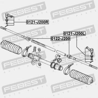 Фото 2 - Рулевой наконечник FEBEST 0121-J200L (0121J200L)