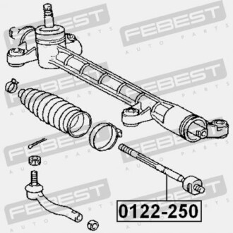 Фото 2 - Рулевая тяга FEBEST 0122-250