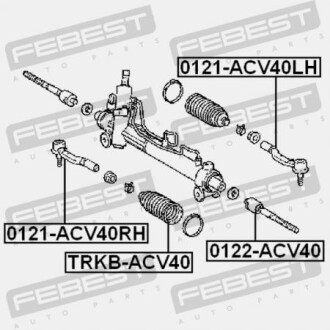 Фото 2 - Рулевая тяга FEBEST 0122-ACV40 (0122ACV40)