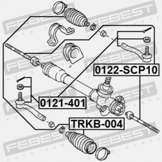 Фото 2 - Рульова тяга FEBEST 0122-SCP10 (0122SCP10)
