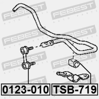 Фото 2 - Стійка стабілізатора FEBEST 0123-010 (0123010)