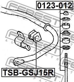 Фото 2 - Стойка стабилизатора FEBEST 0123-012